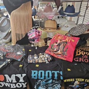 Fringe Western Hat - Tan